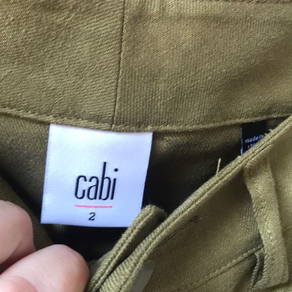 Cabi green linen pant - Picture 3 of 5